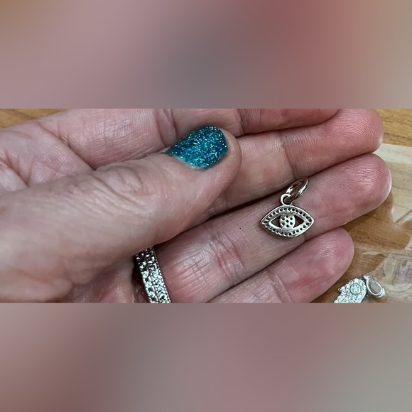 Qty 10 .925 Sterling Silver, Vermeil, Gold Filled & CZ pendant charm connectors - Picture 11 of 16